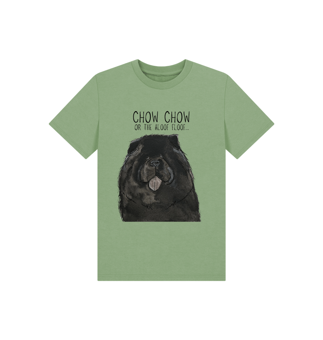 Adorable Black Chow Chow Children's T-Shirt – Cute Dog-Themed Kids' Tee