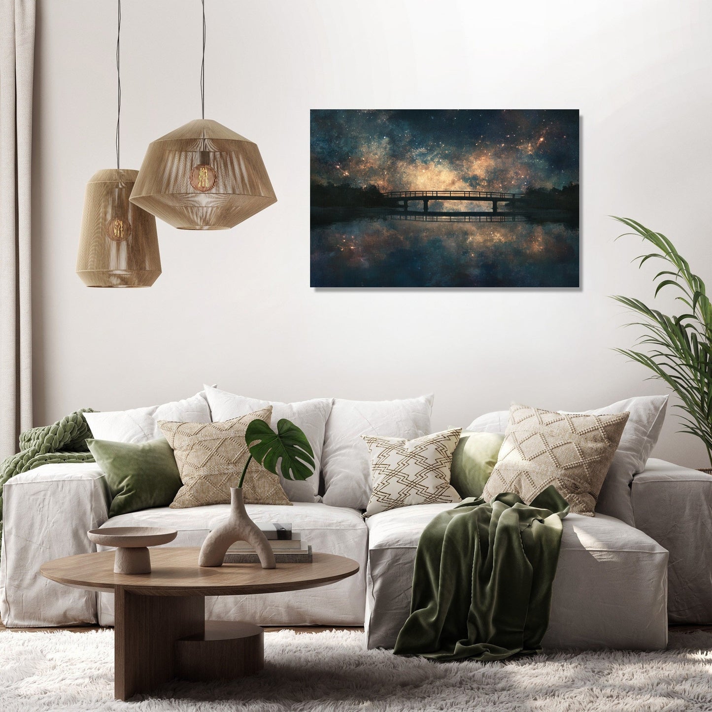 Celestial Reflection Canvas