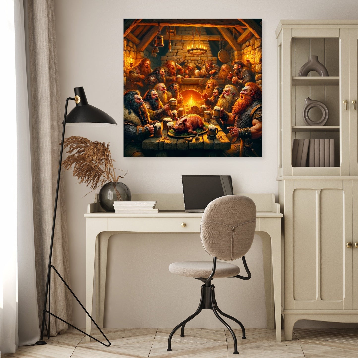 Dwarven Hearth Tales Canvas