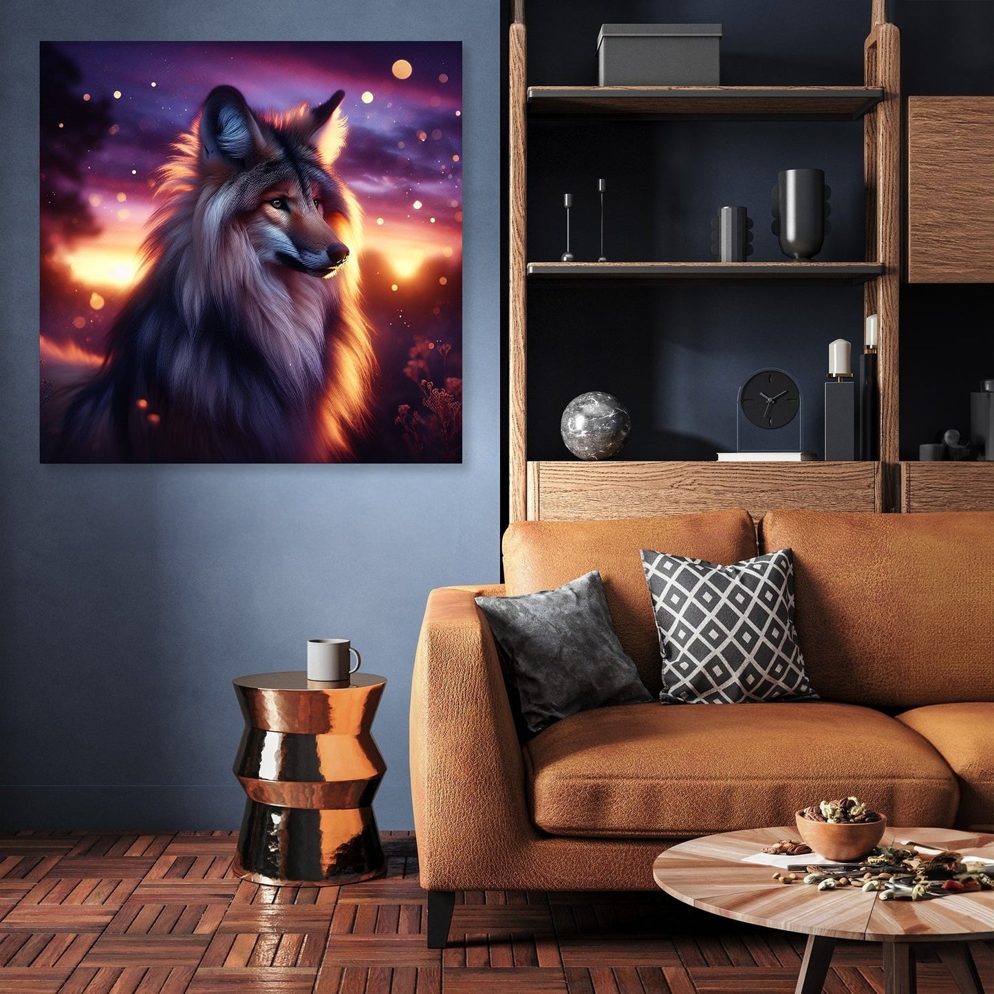 Twilight Majesty: Maned Wolf Canvas