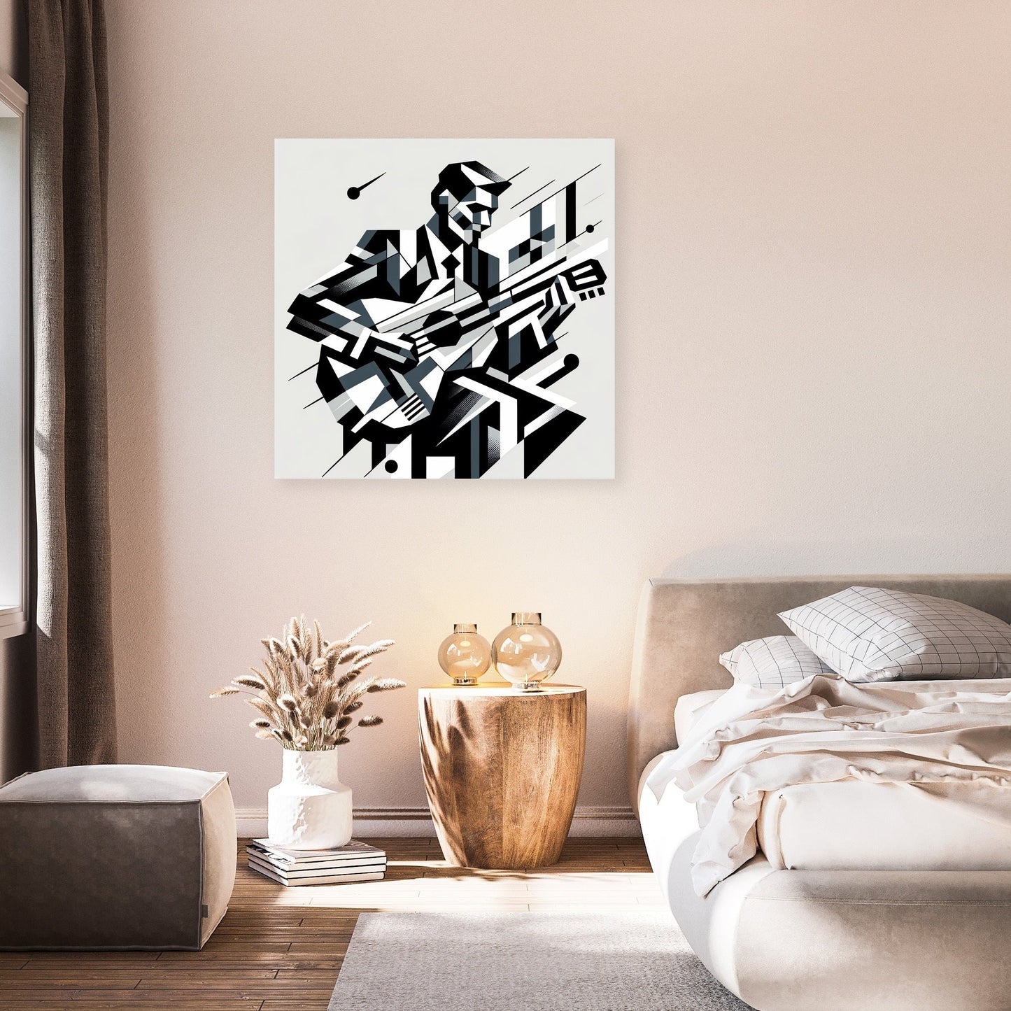 Cubist Melody Canvas