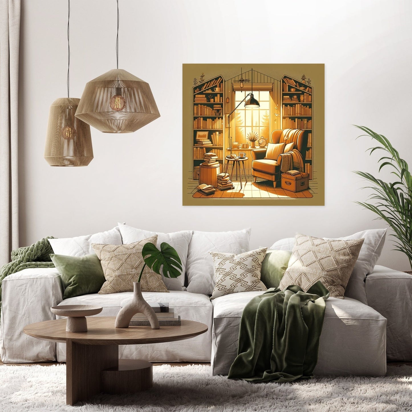 Tranquil Reader's Canvas