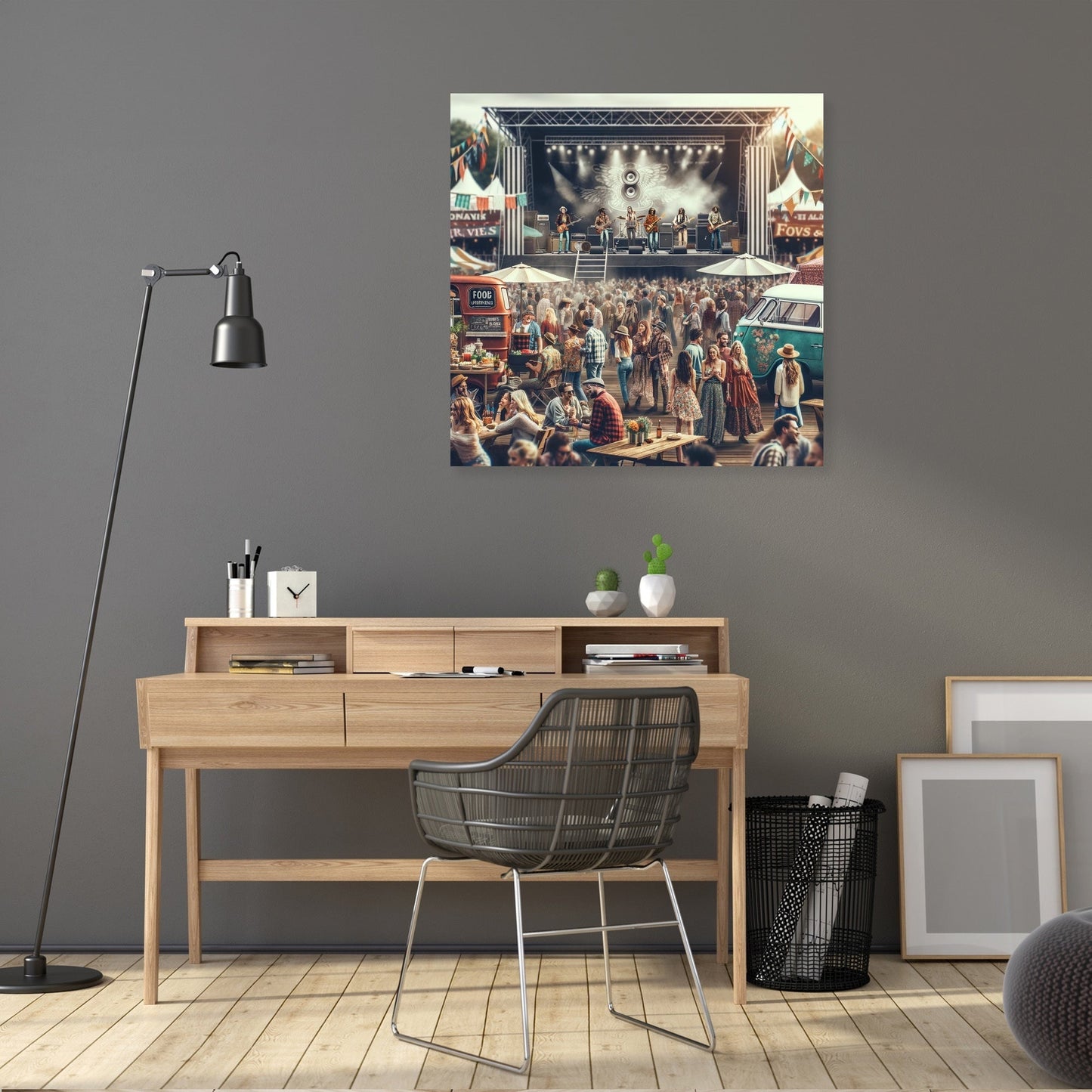 Outdoor Rock Festival Canvas