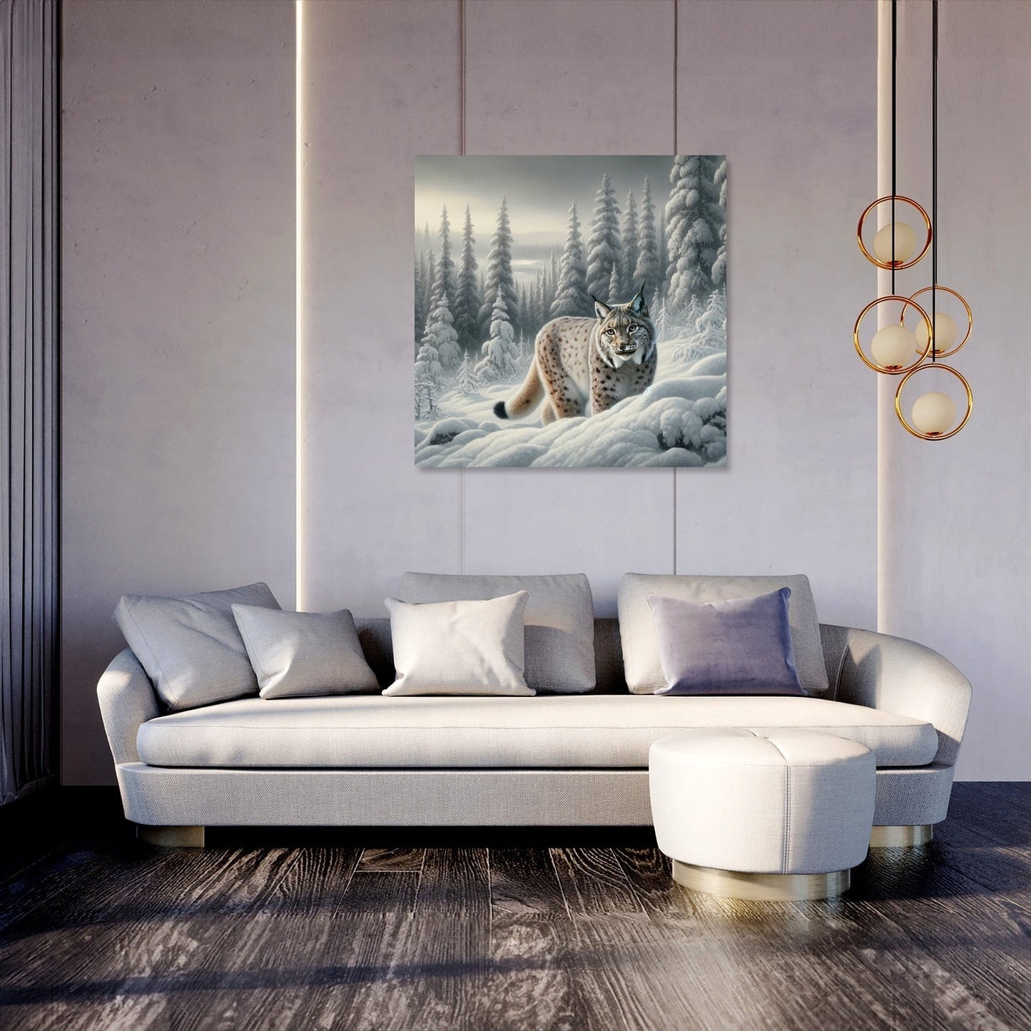Winter Lynx Canvas