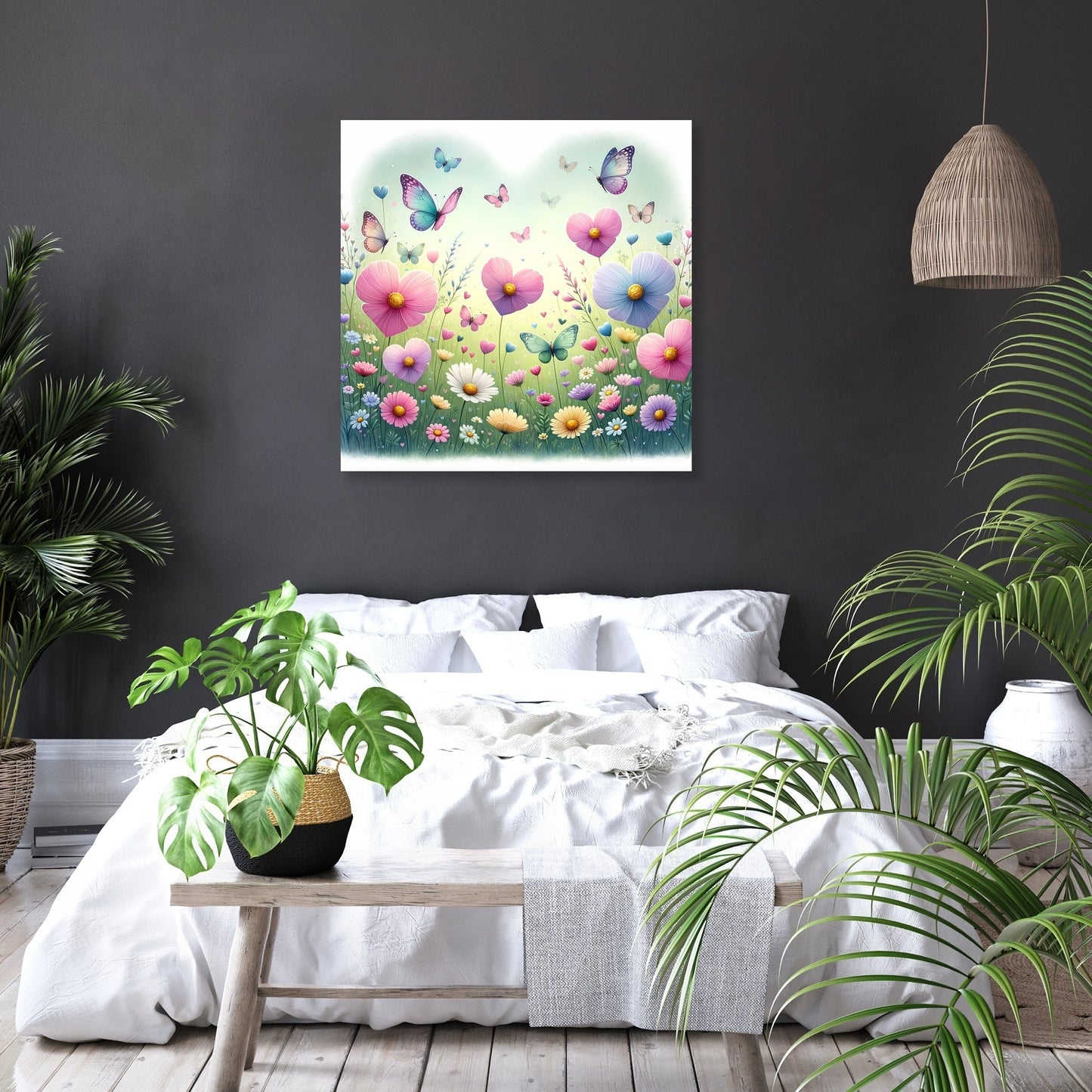 Love Blossom Meadow Canvas