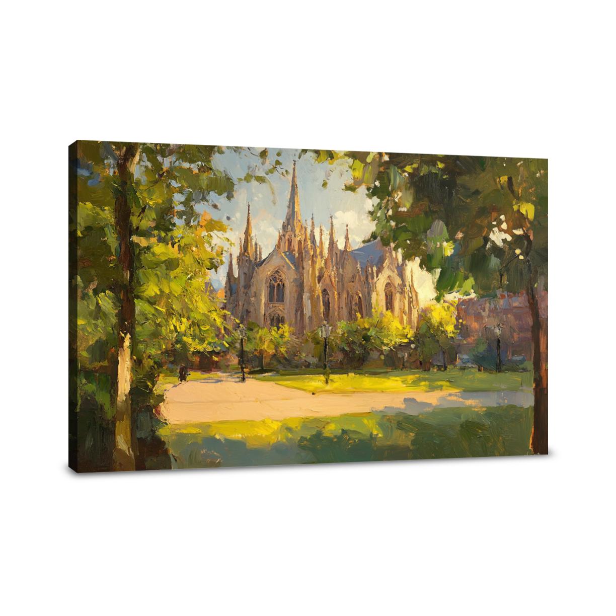 Exeter Cathedral Golden Canvas