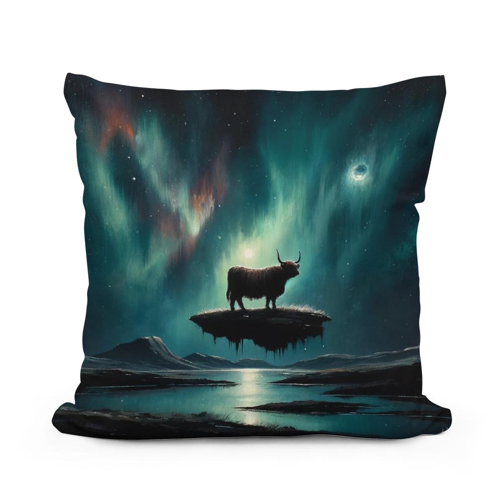 Highland Cow Mystique Cotton Cushion