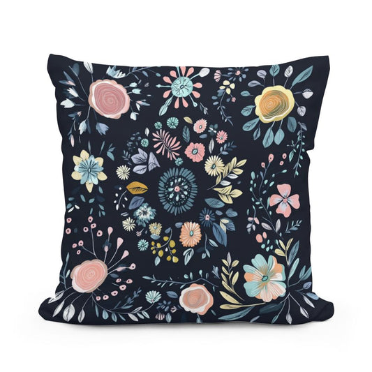Pastel Rosette Cotton Cushion
