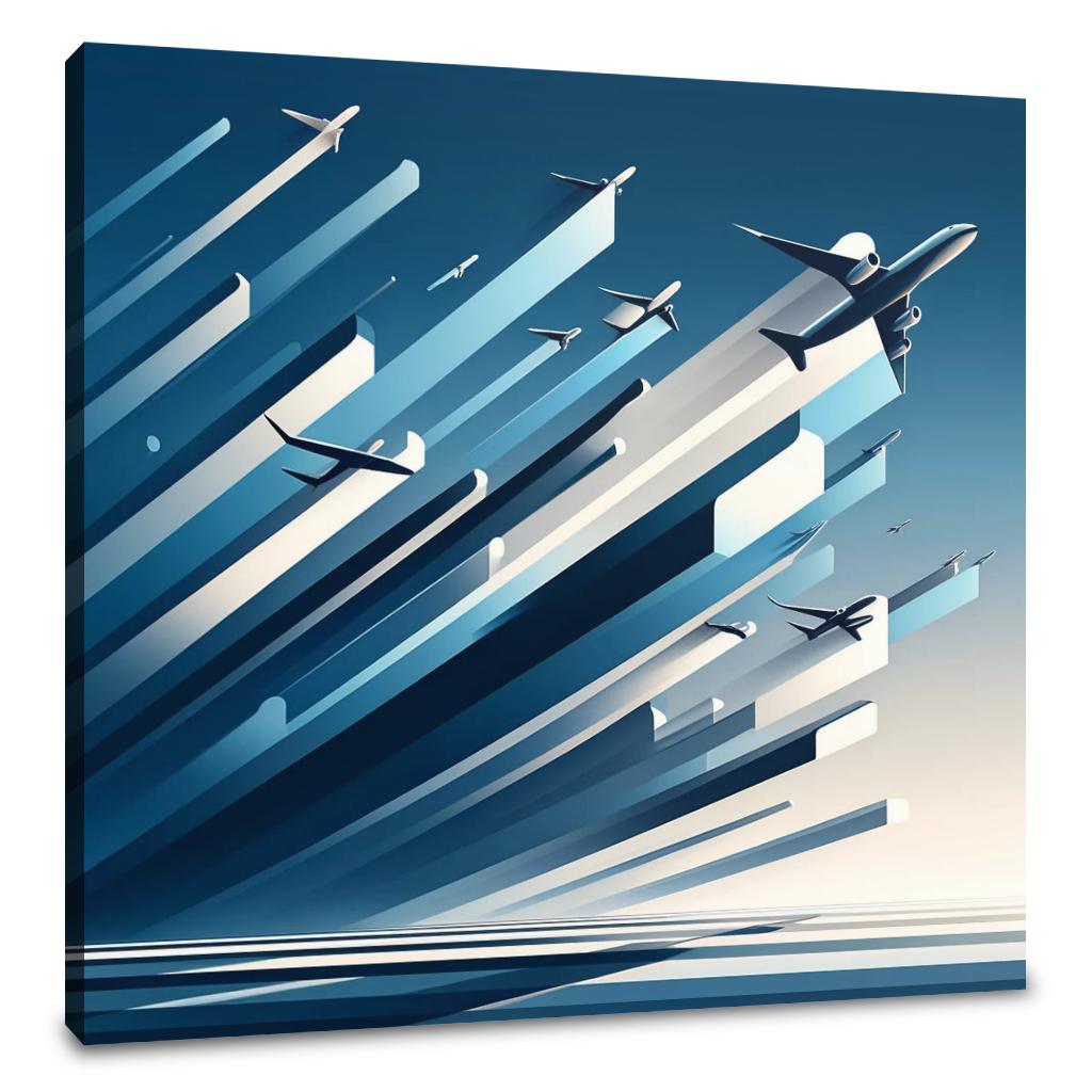 Ascension in Blue Canvas