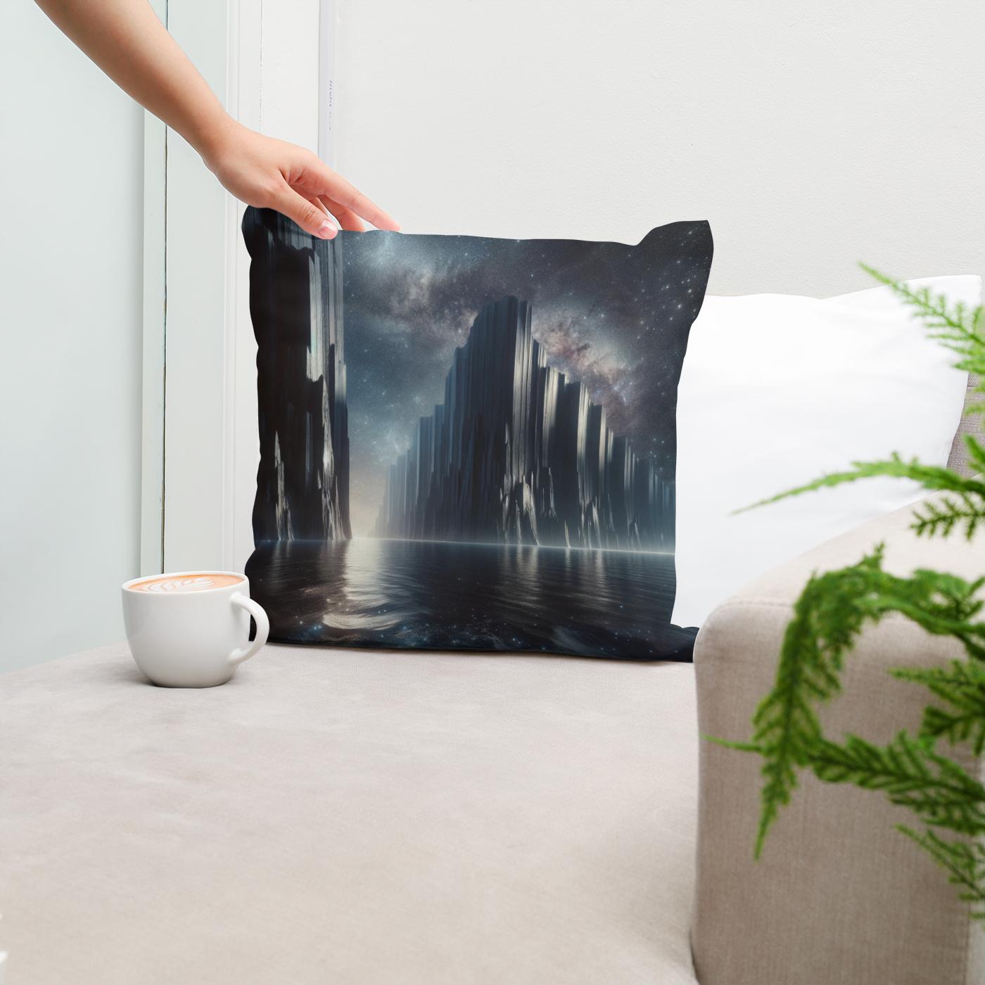 Cosmic Cliffs Cotton Cushion