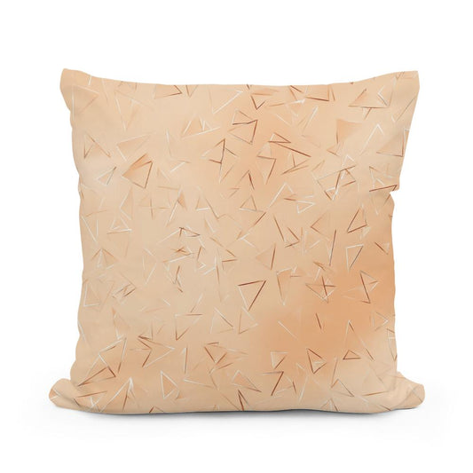 Geometric Gold Delight Cotton Cushion