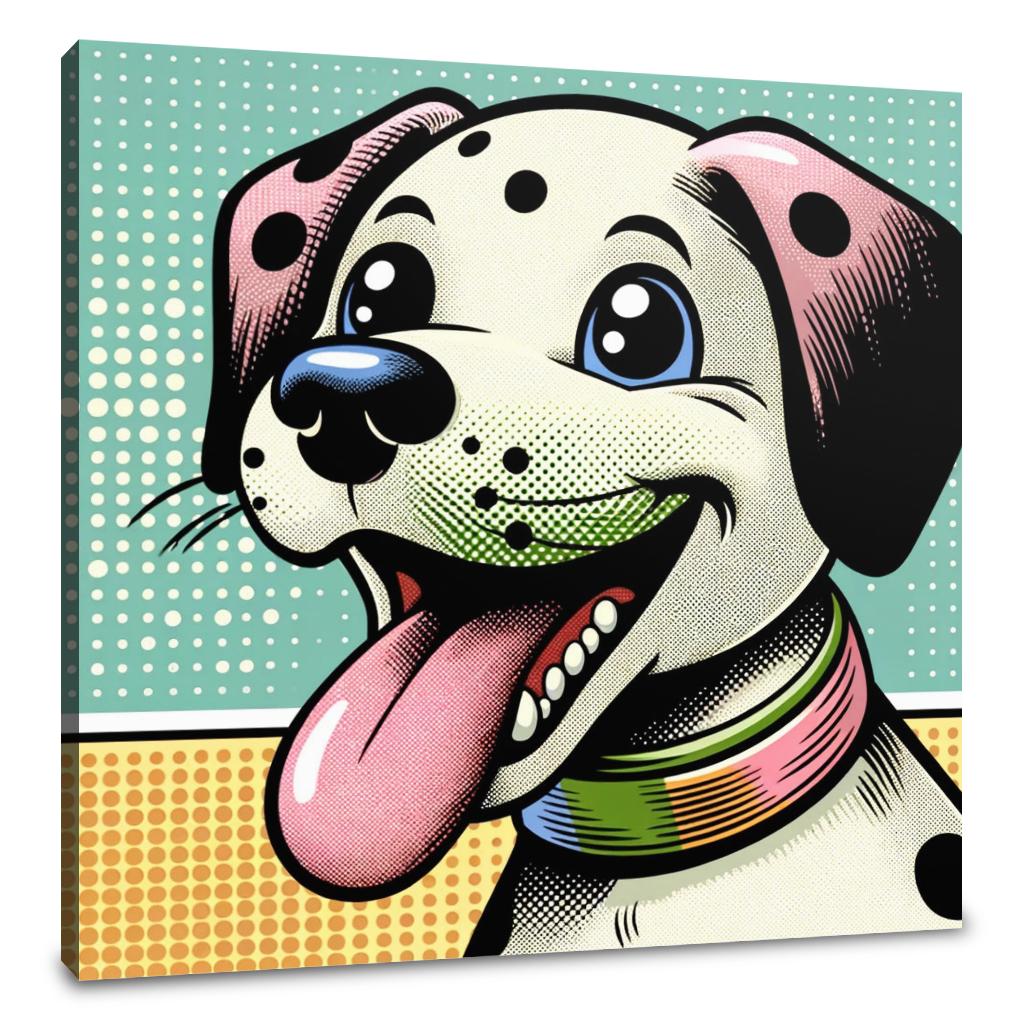 Playful Pup Canvas