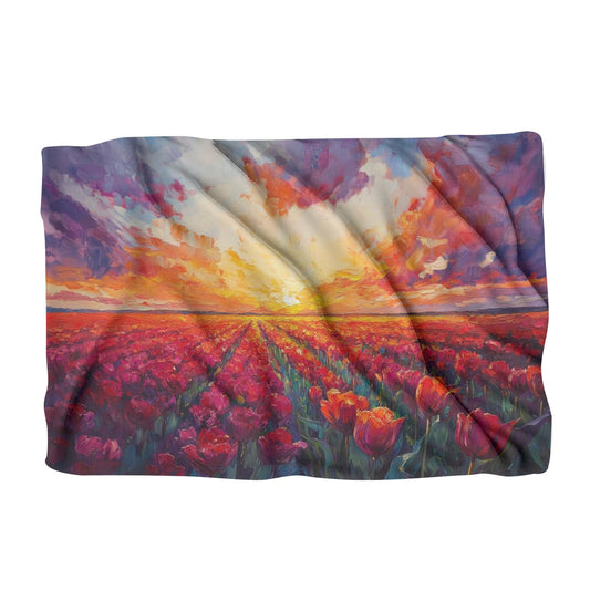Sunset Tulip Blanket
