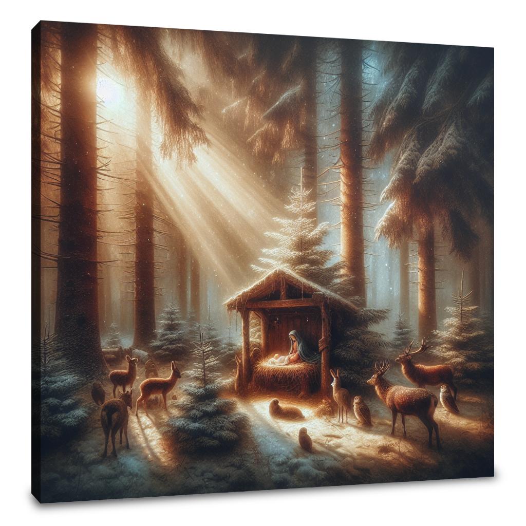 Melancholic Midday Nativity Canvas