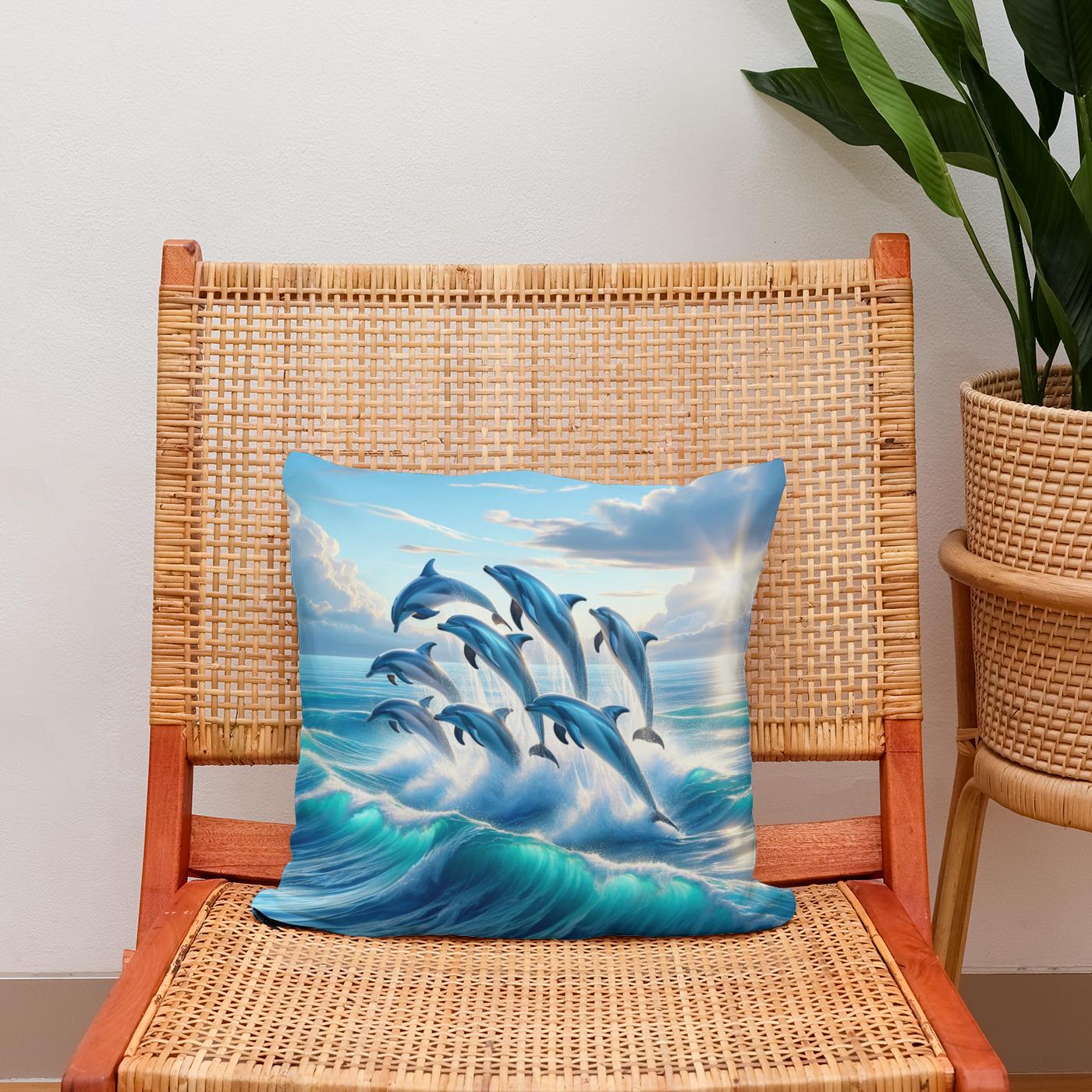 Ocean Leap Cotton Cushion