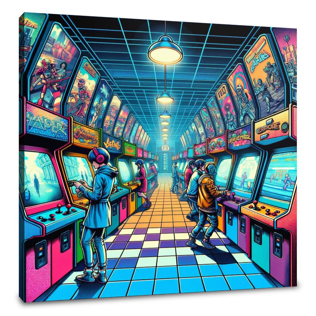 Future Play Arcade Canvas