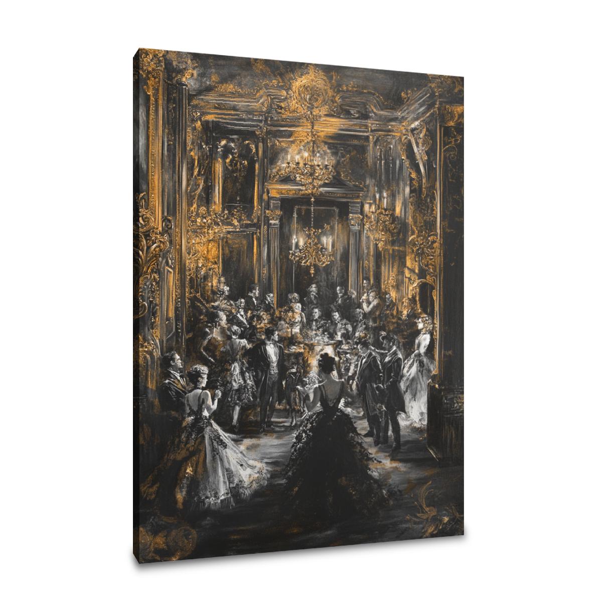 Golden Majesty Ballroom Canvas