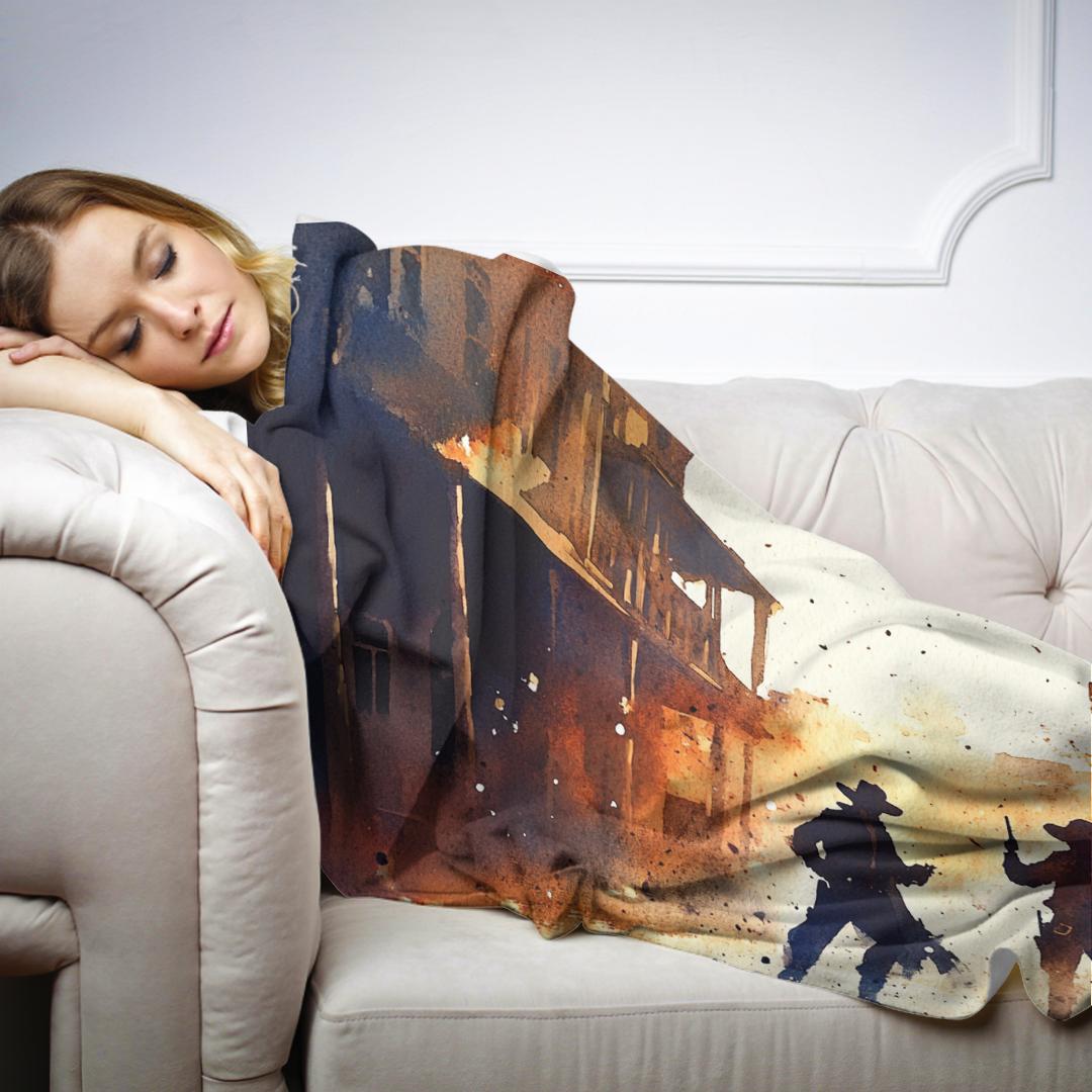 Outlaws at High Noon Blanket