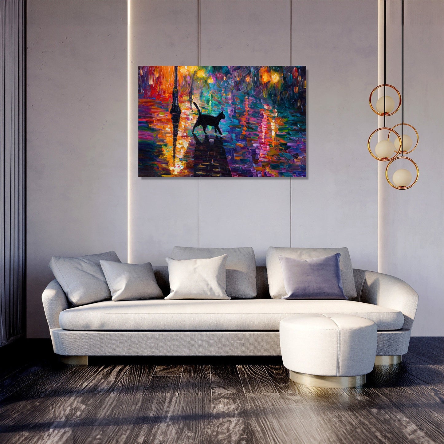 Cat’s Nocturne Canvas