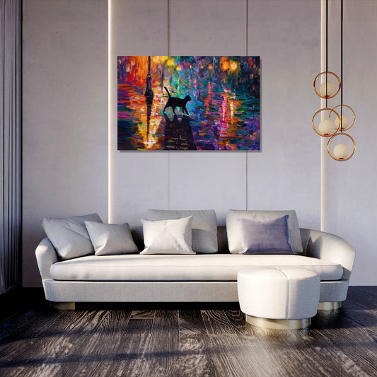 Cat’s Nocturne Canvas