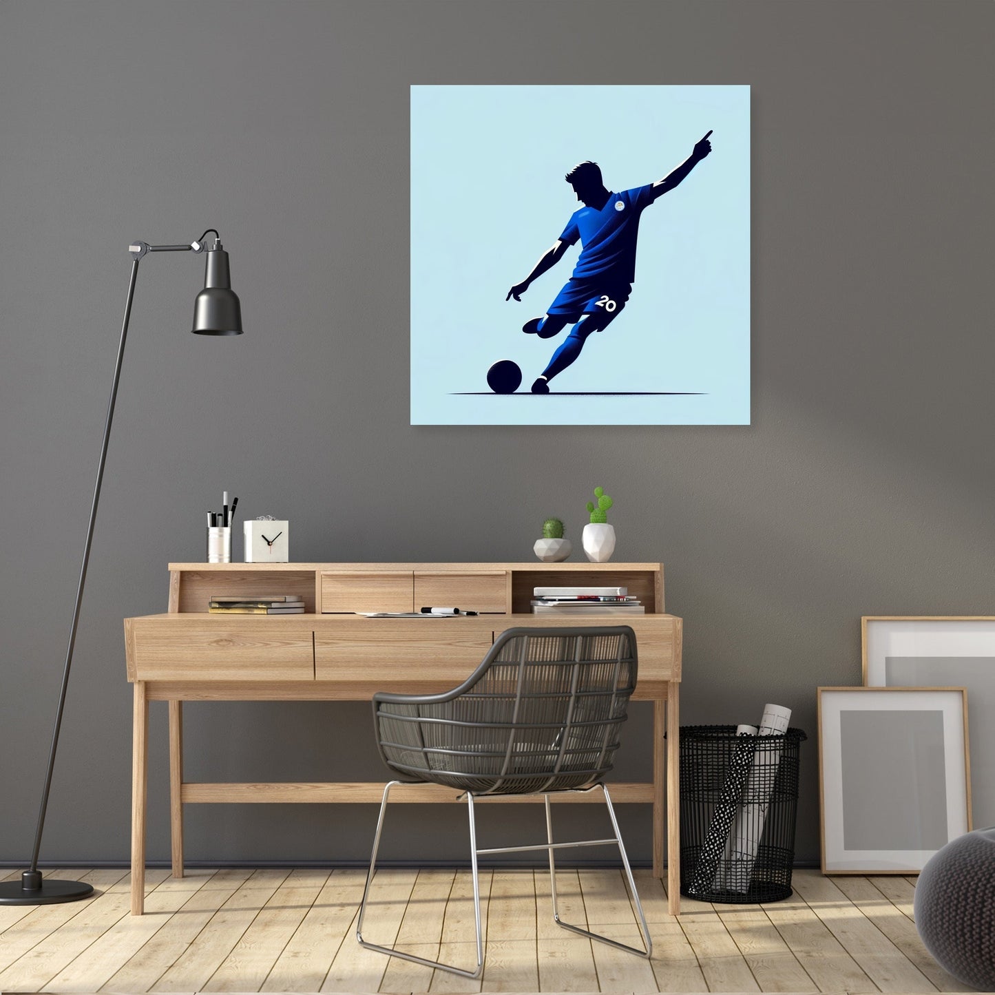 Royal Blue Strike Canvas