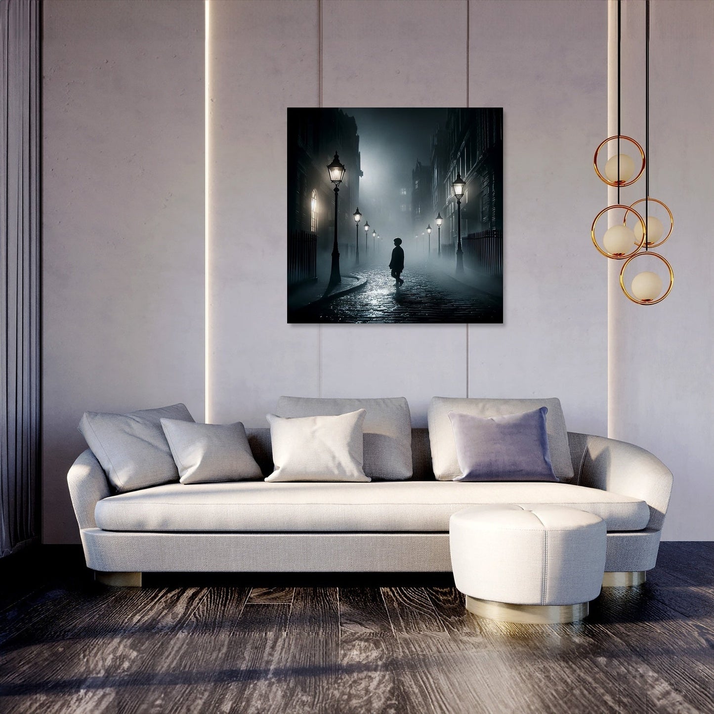Lost in London Fog Canvas