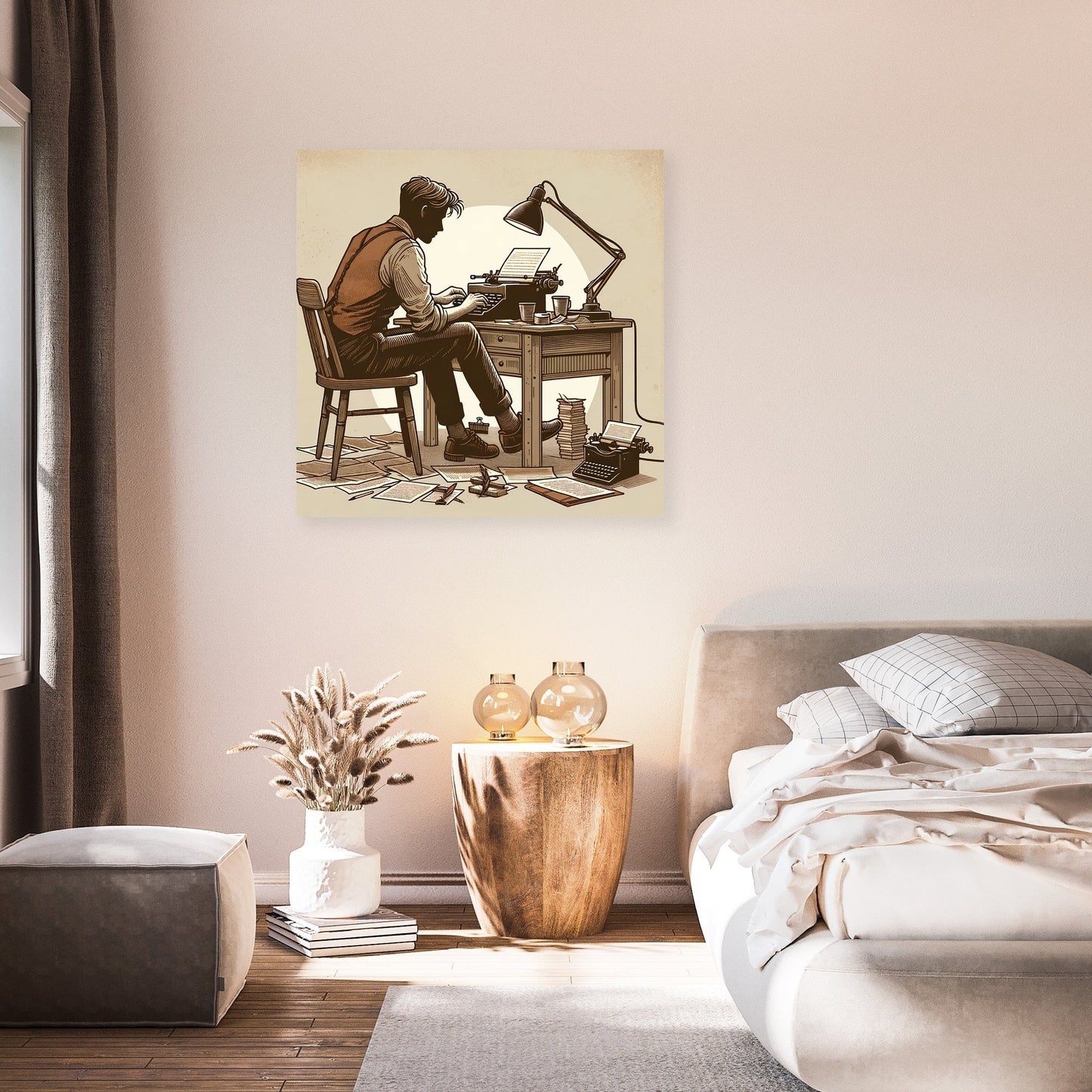 Nostalgic Writer Canvas