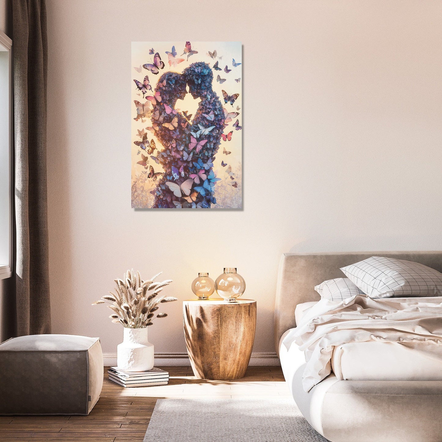 Embrace of Winged Lovers Canvas