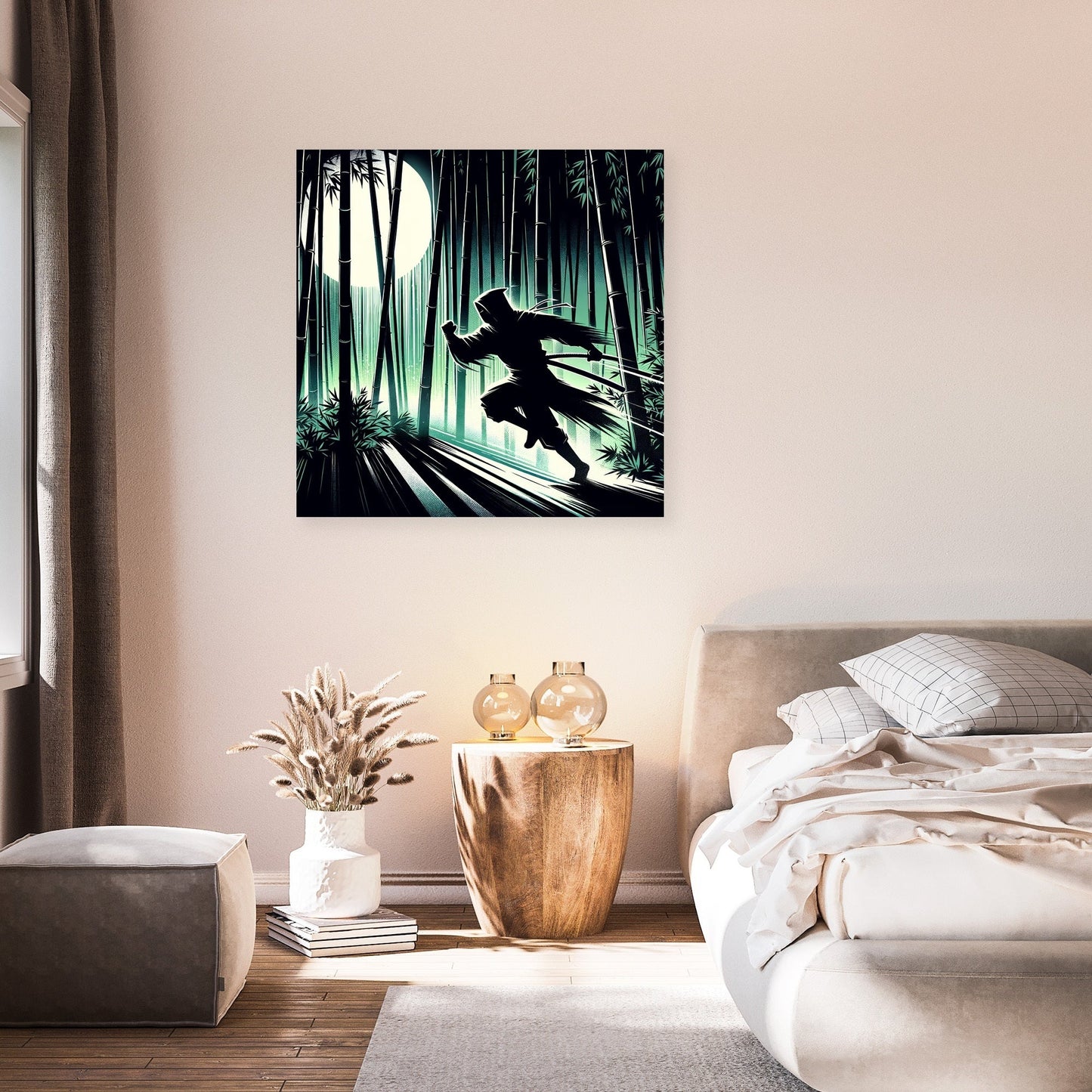 Ninja Moonlight Canvas