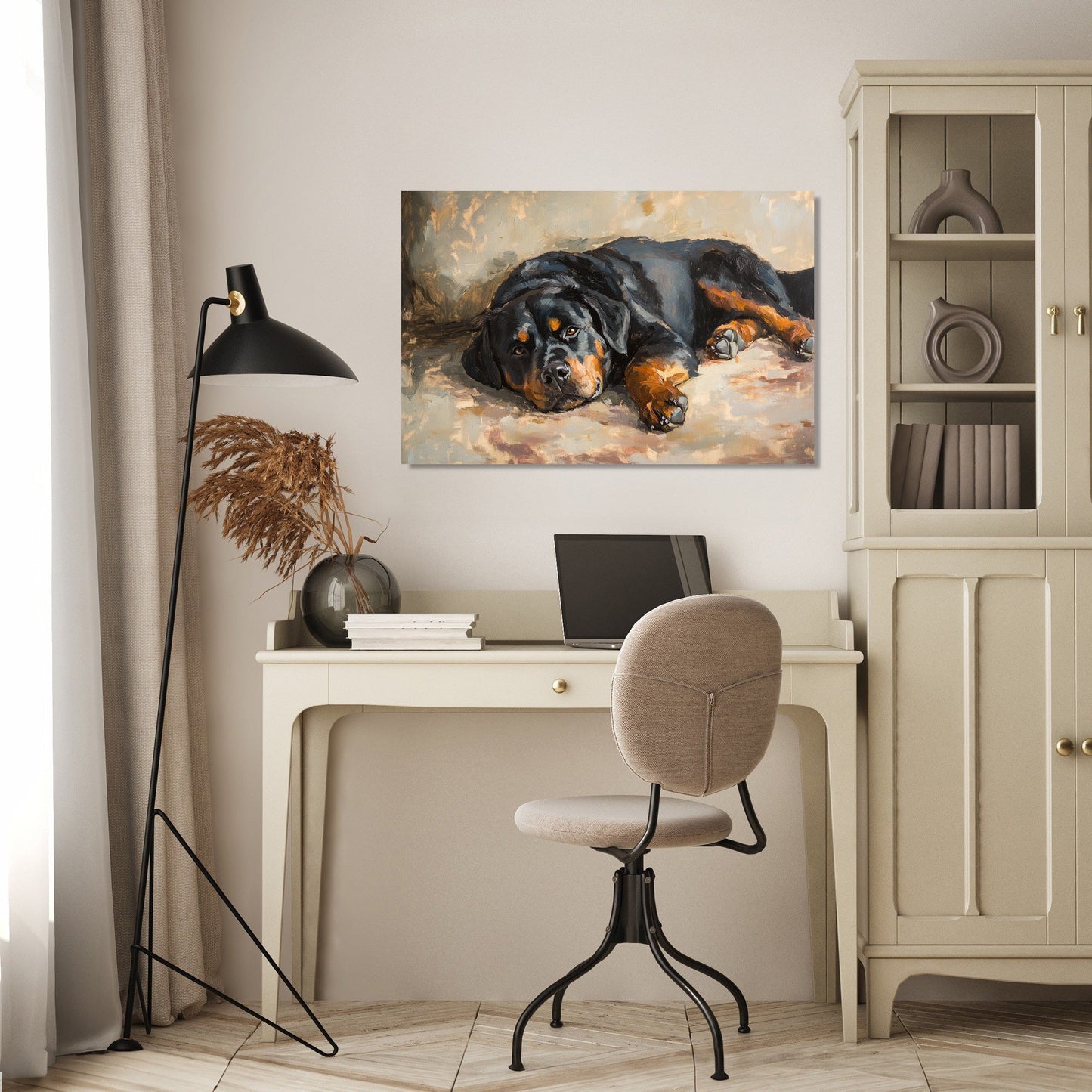 Rottweiler Rest Canvas
