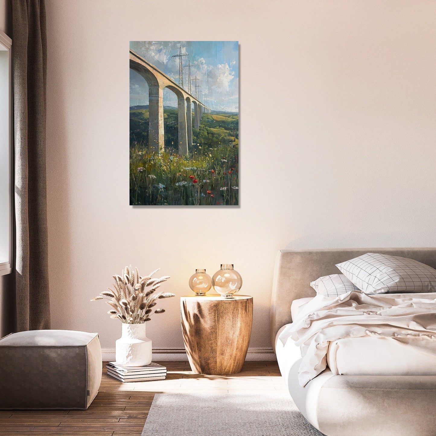 Millau Viaduct Impressionist Canvas