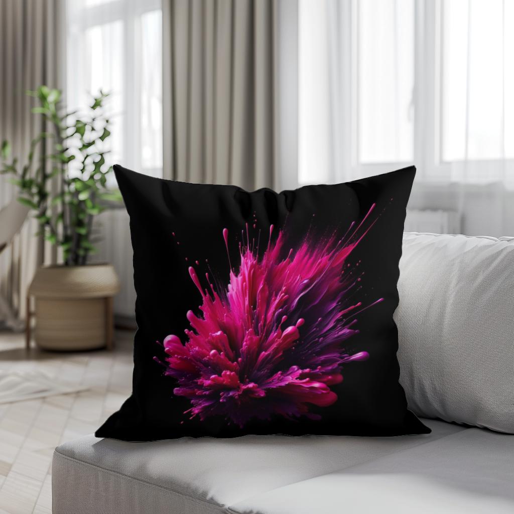 Magenta Energy Cotton Cushion