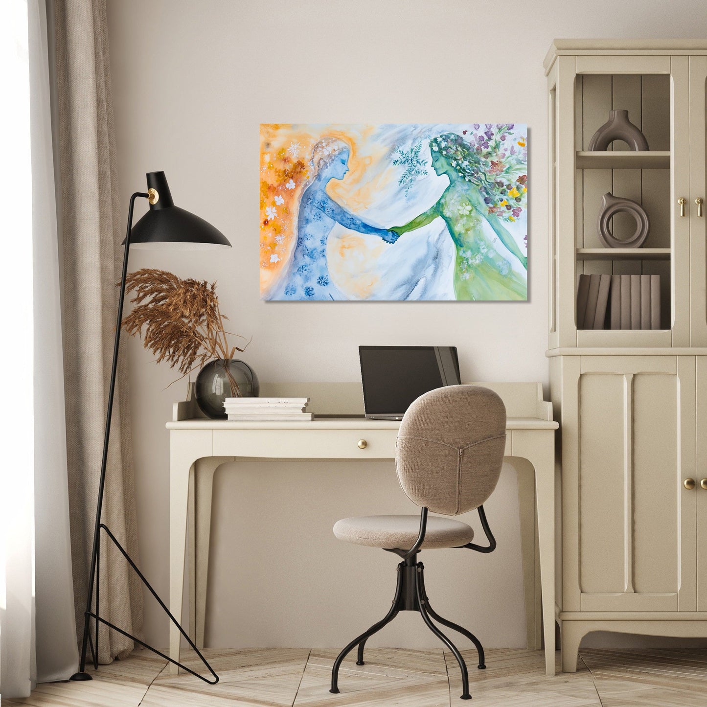Handshake of Seasons Canvas