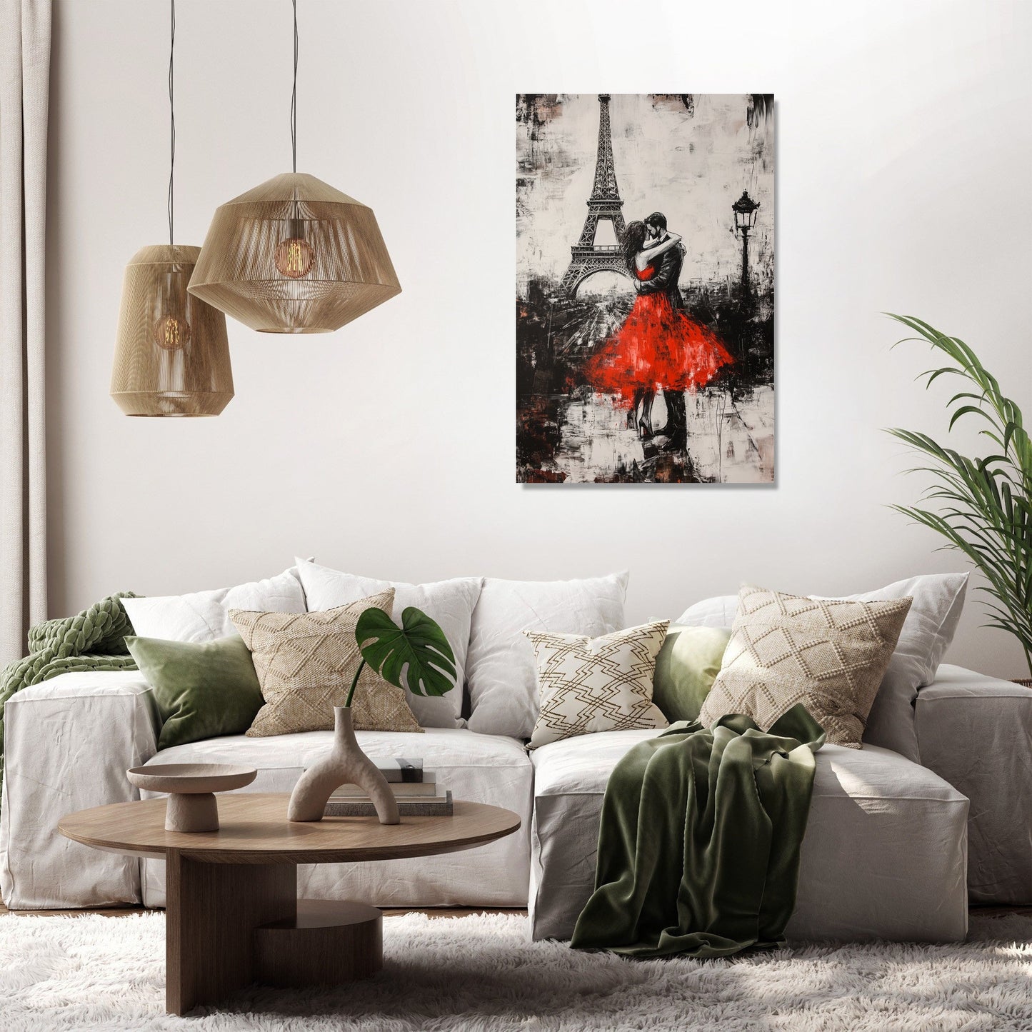 Eiffel Embrace Canvas