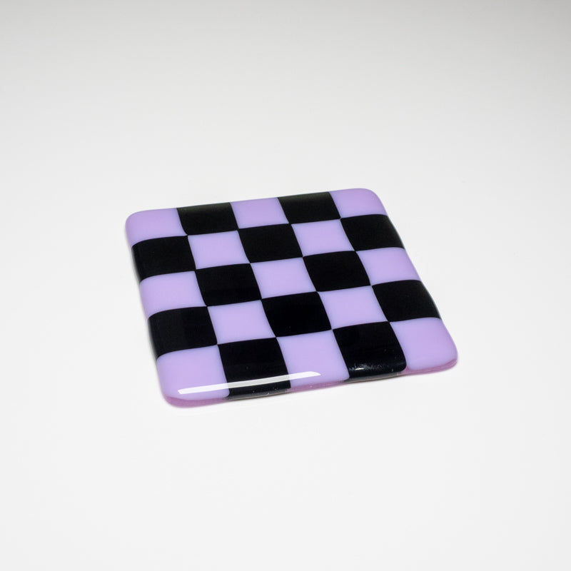 10cm Chequered Dual Coloured Coaster - Bullseye Collection