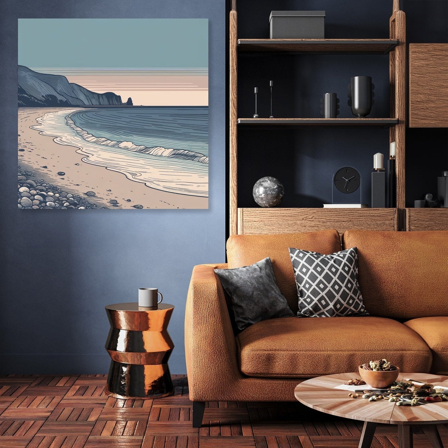 Dusk Coastline Canvas
