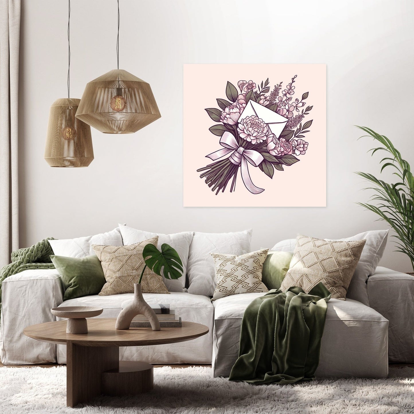 Romantic Bouquet Canvas