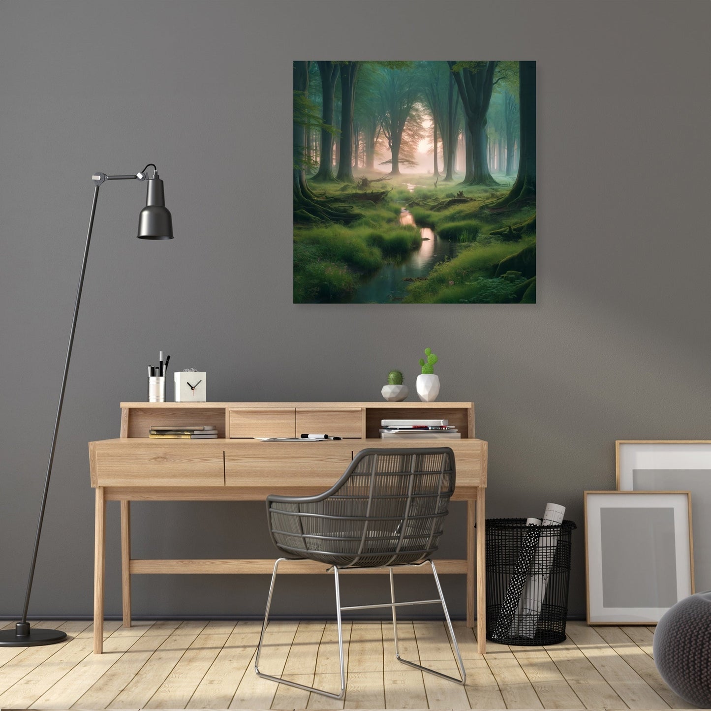 Dawn Forest Haven Canvas