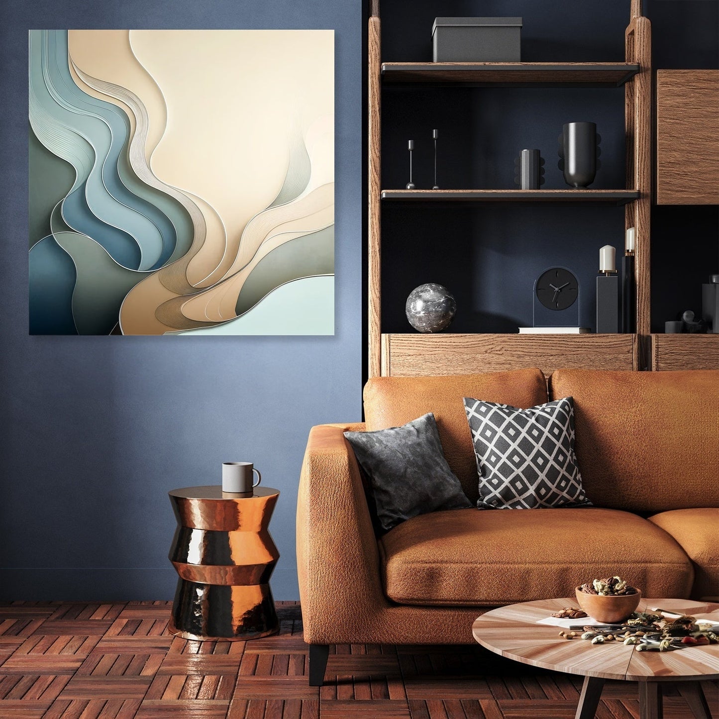 Serenity Shapes Canvas