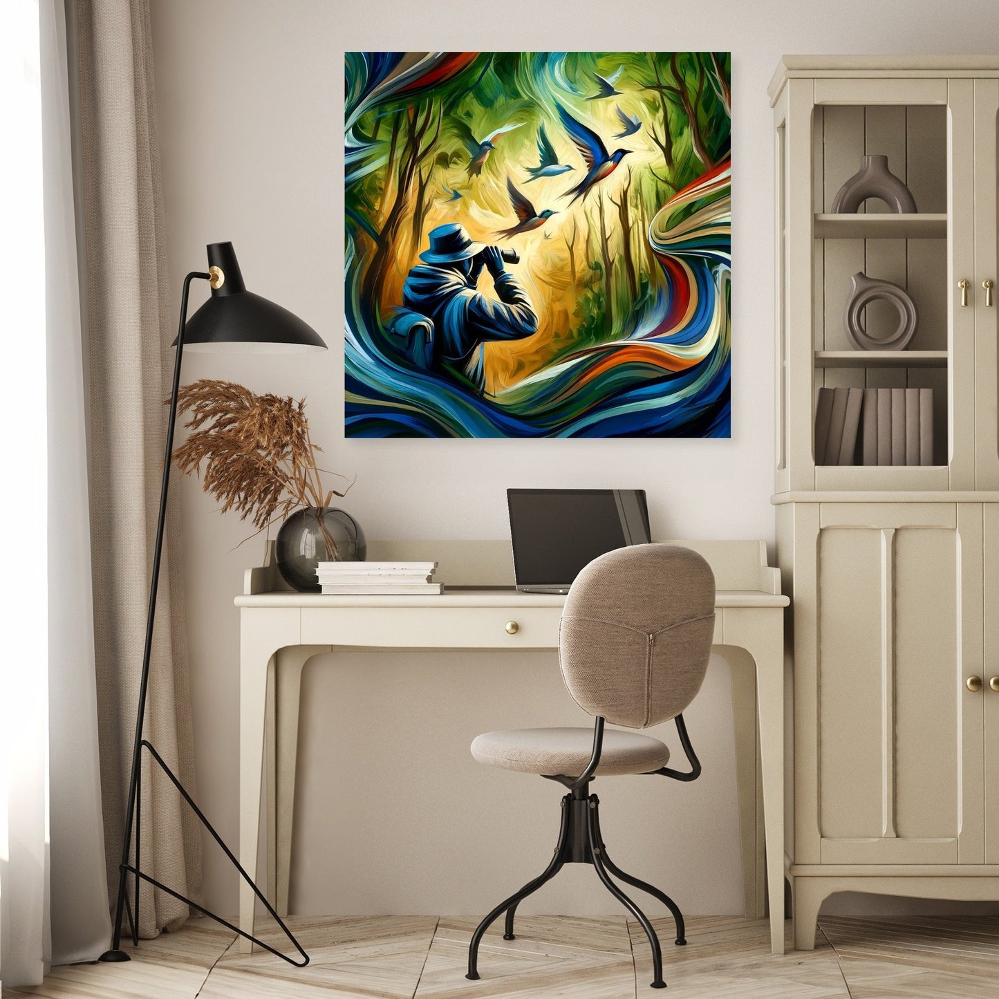 Birdwatcher's Delight Canvas