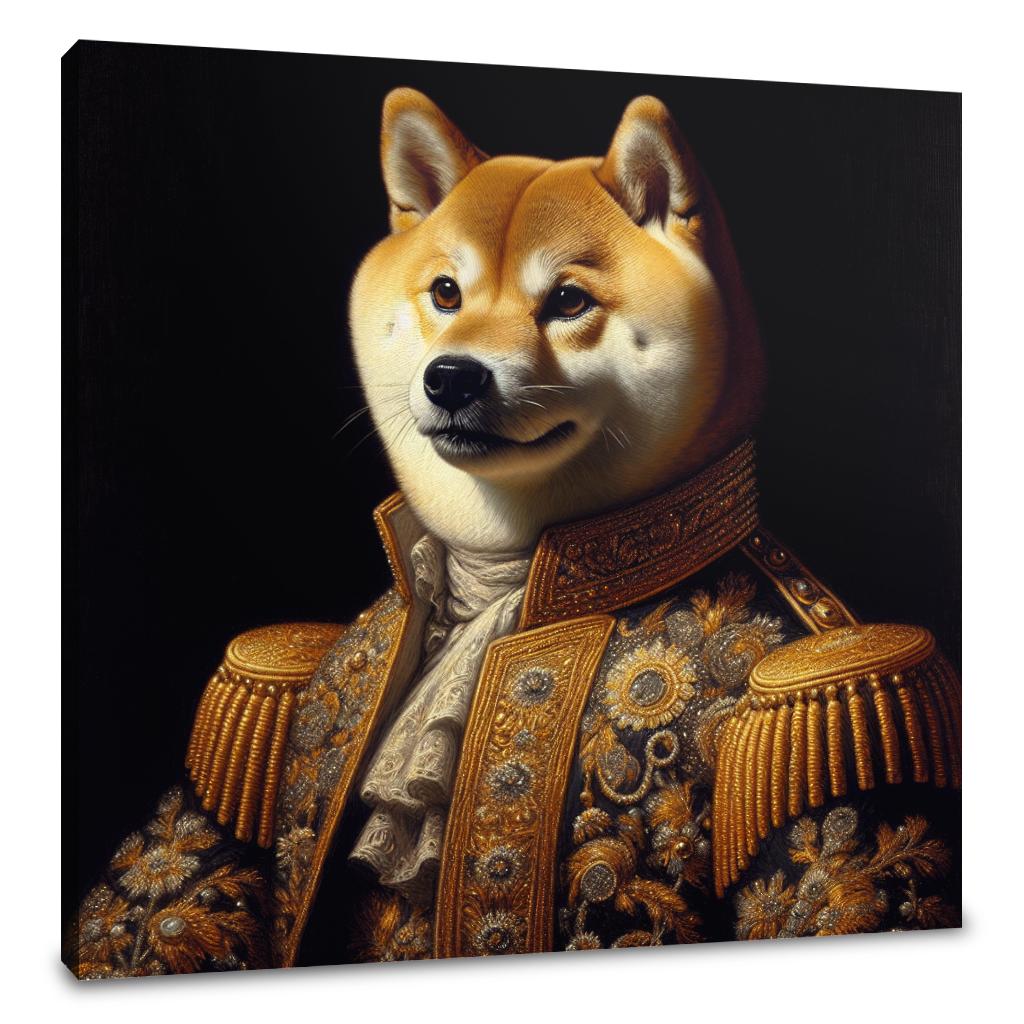 Royal Shiba Impressions Canvas