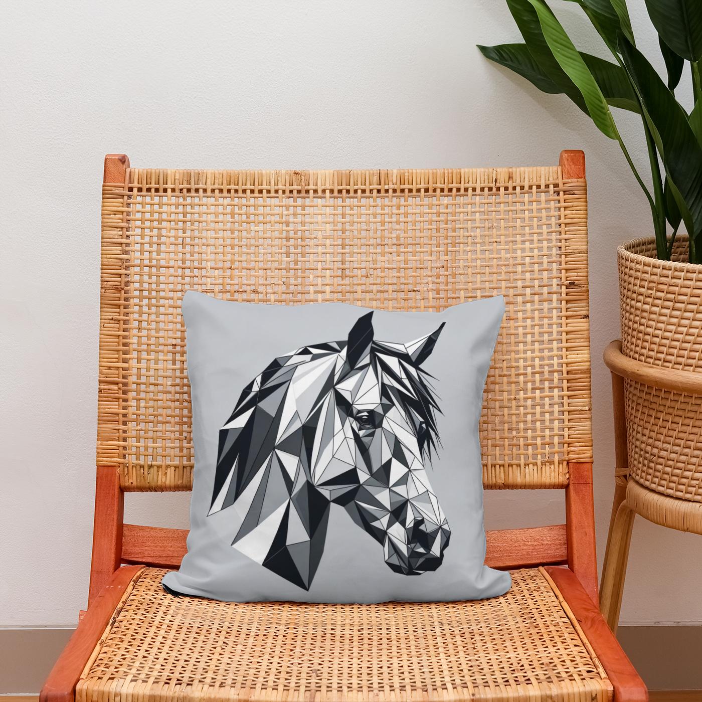 Equine Elegance Cotton Cushion