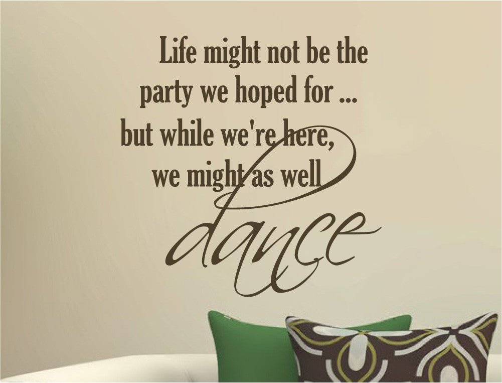 Motivational Dance Wall Quote Sticker Decal