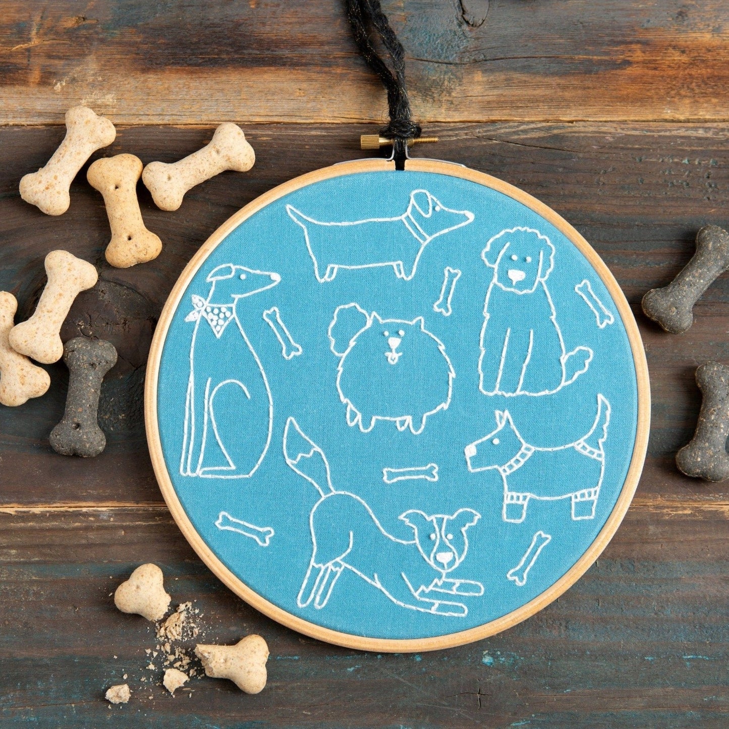 'Dandy Dogs' Animal Embroidery Kit for Beginners