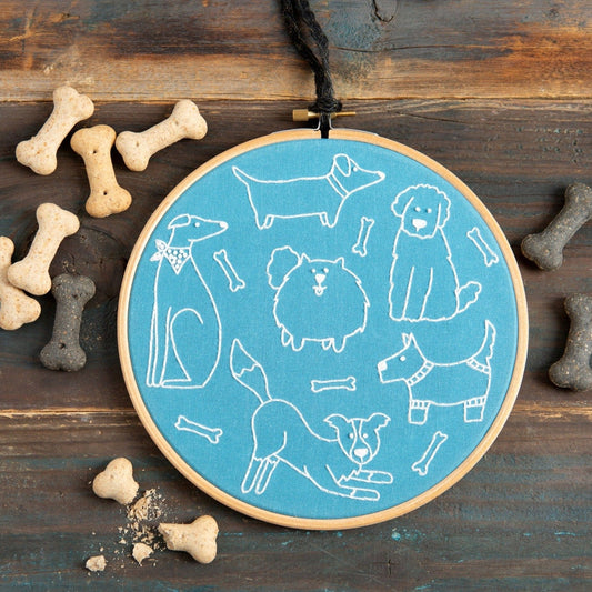 'Dandy Dogs' Animal Embroidery Kit for Beginners
