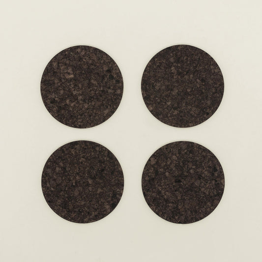 Cork Coasters | Dark | Round