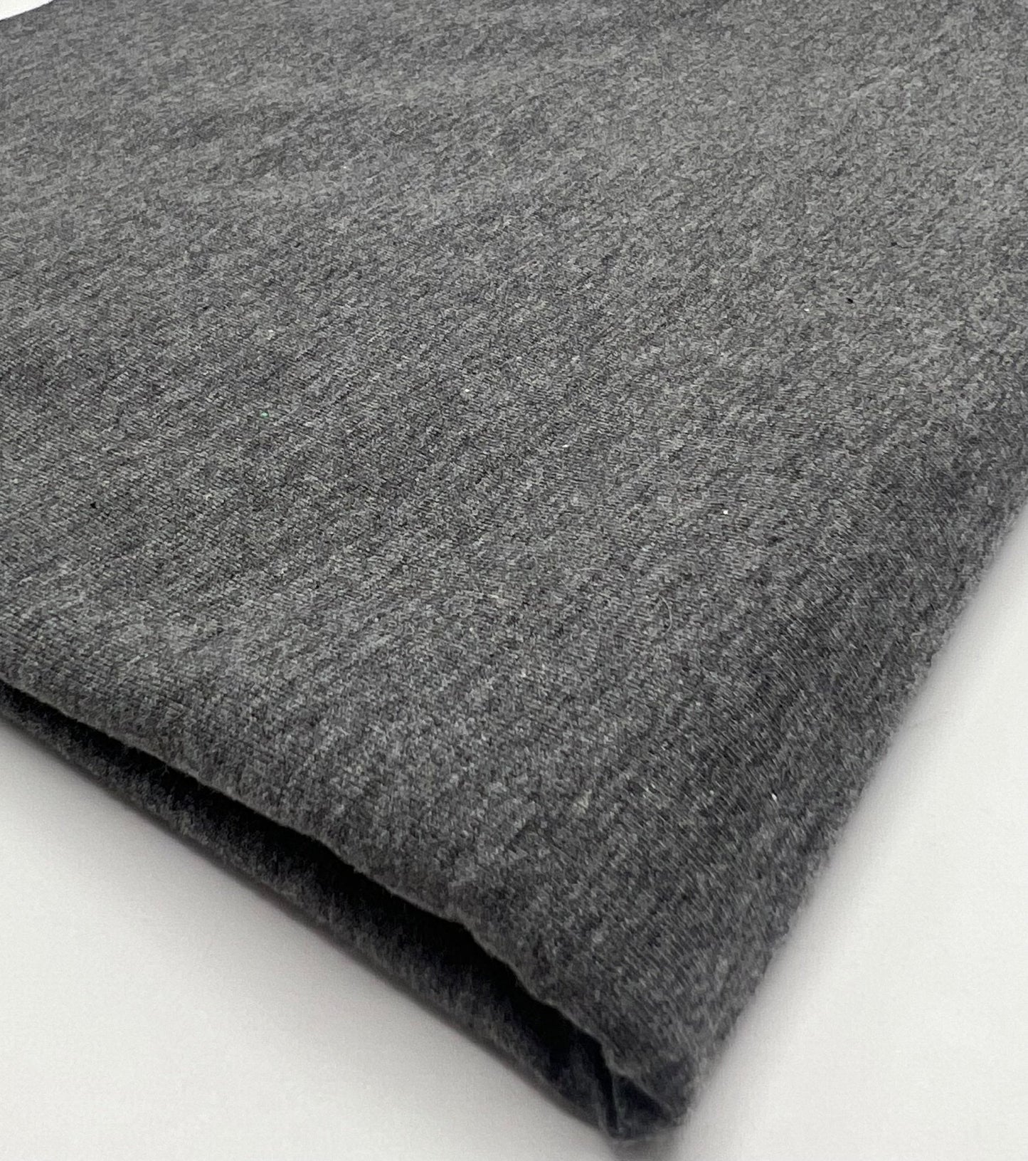 Dark Grey Cotton Stretch Jersey 200 GSM 95/5 Lycra 4 Way Stretch