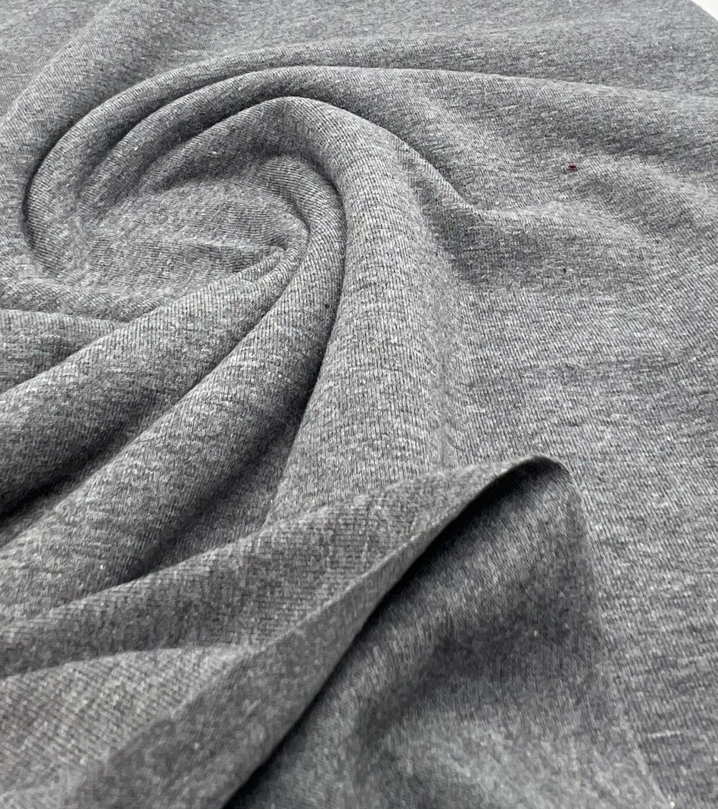 Dark Grey Cotton Stretch Jersey 200 GSM 95/5 Lycra 4 Way Stretch