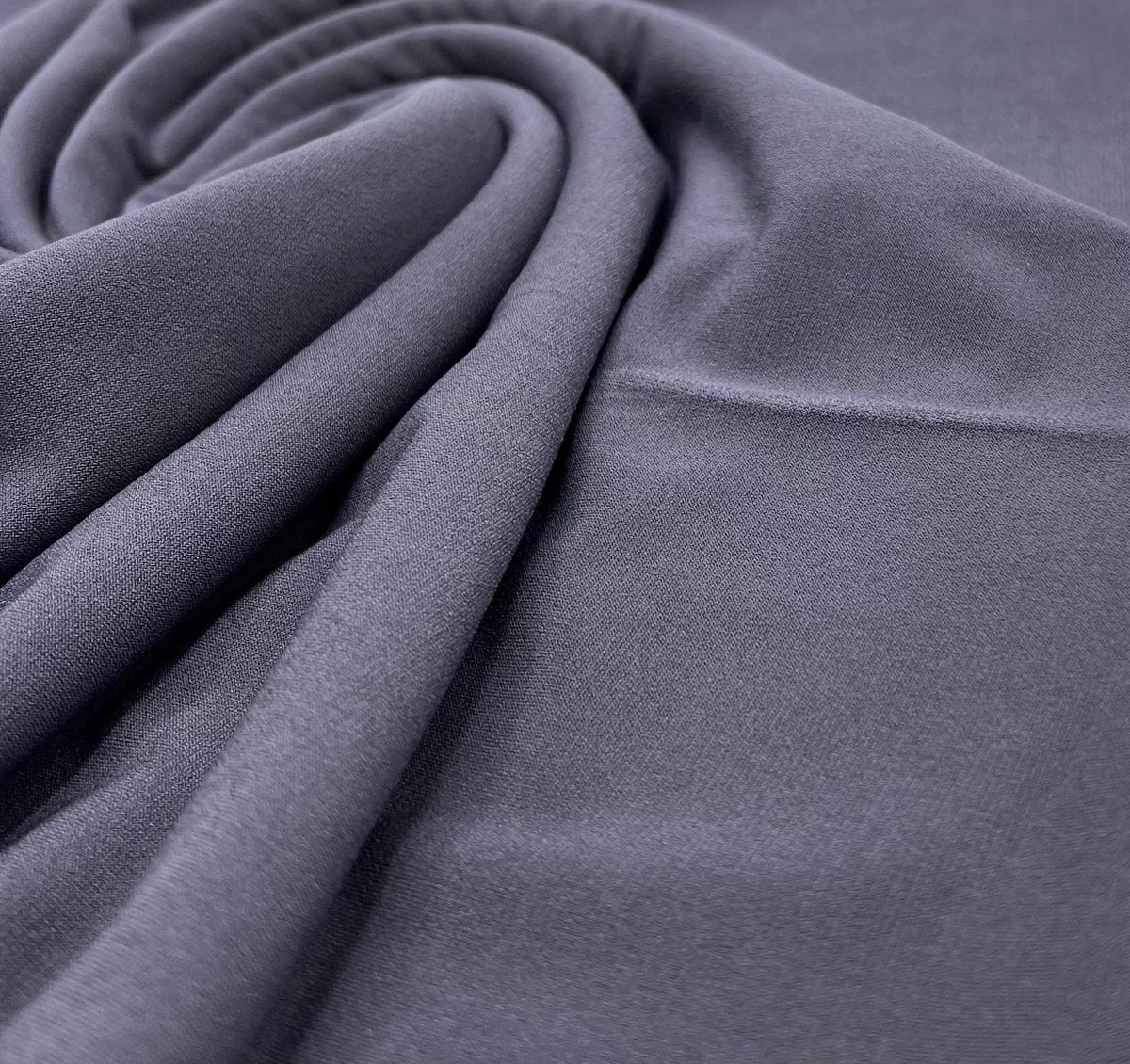 Plain Dark Grey ITY Fabric 4 Way Stretch