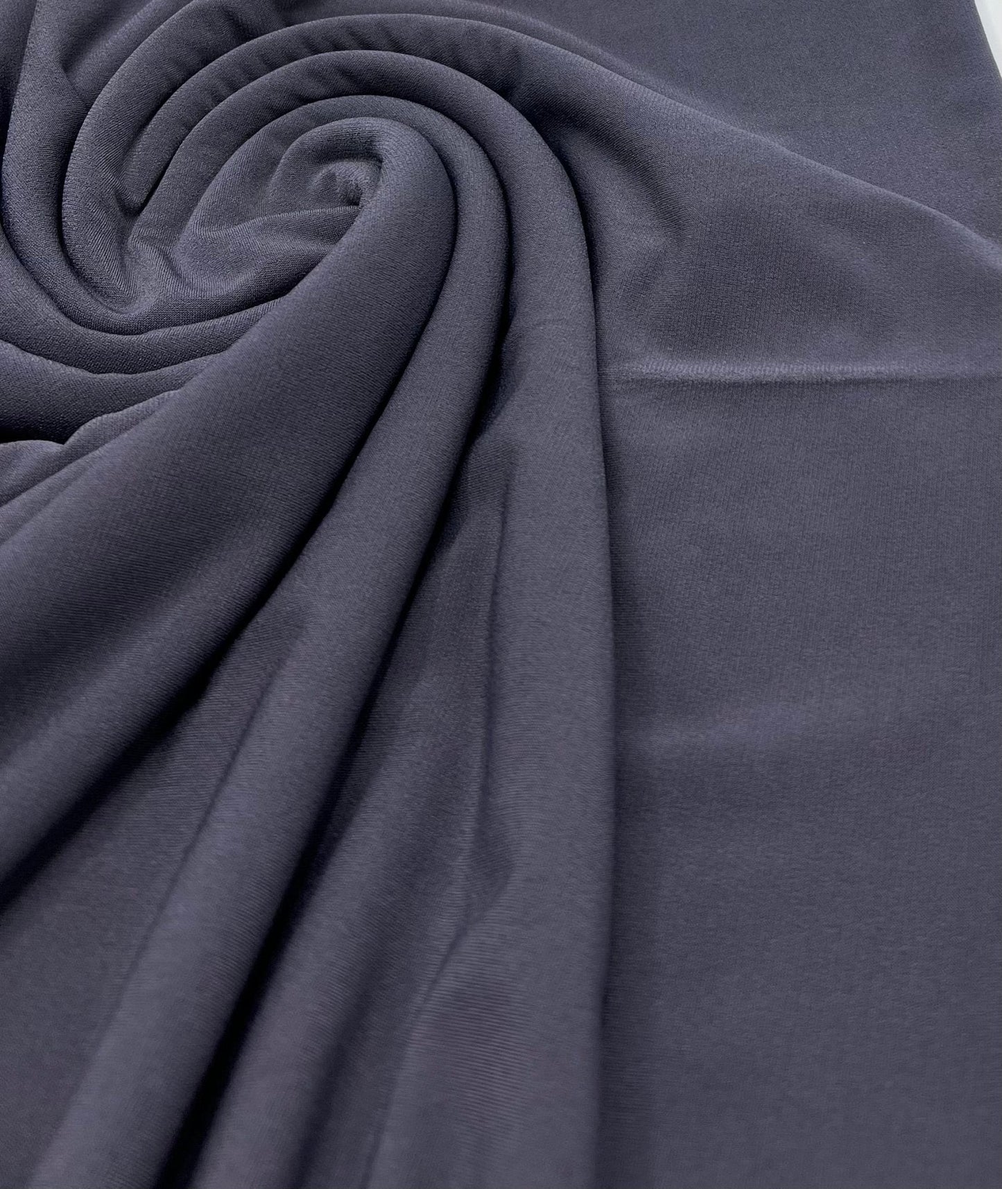 Plain Dark Grey ITY Fabric 4 Way Stretch